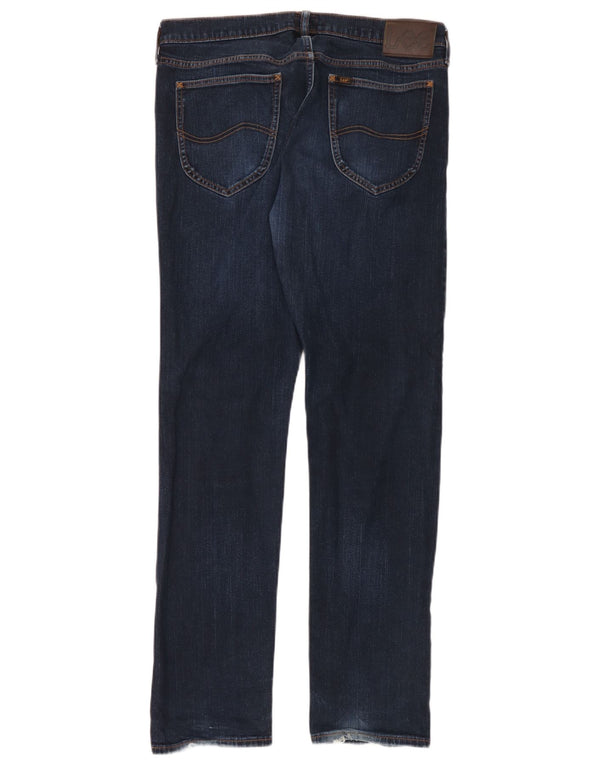 Lee Mens Daren Zip Fly Slim Jeans W34 L34 tamnoplavi pamuk