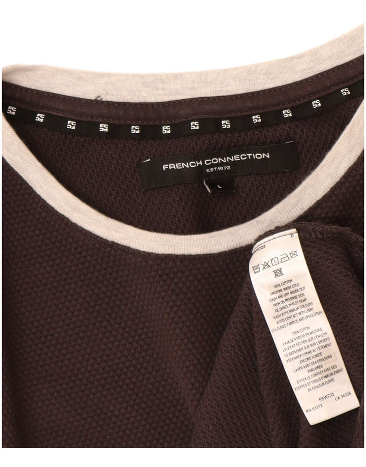 French Connection Muška majica dugih rukava Veliki sivi pamuk