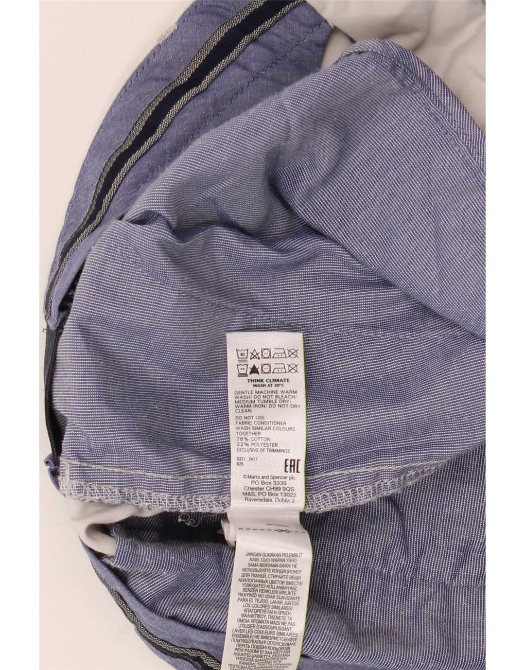 Marks & Spencer muške chino kratke hlače W36 veliki sivi pamuk