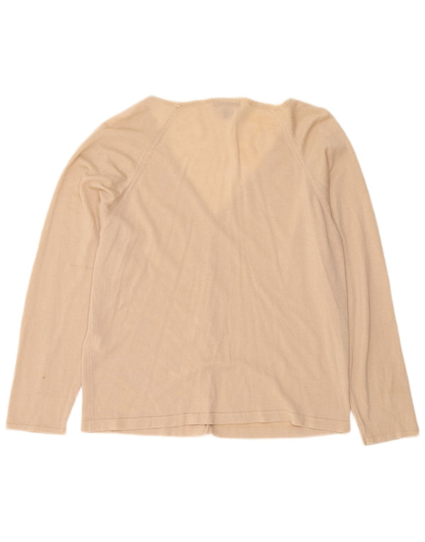 Rohan ženski kardigan pulover UK 16 Large Beige Wool