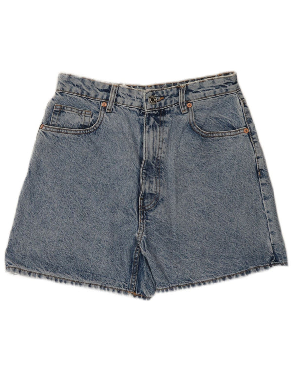 Zara Womens Denim Shorts EU 40 Medium W30 Blue Cotton