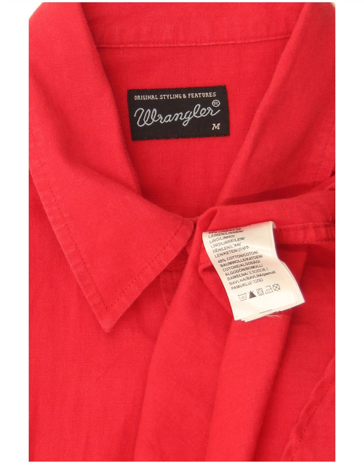 Wrangler muška košulja kratkih rukava Srednje crveno platno