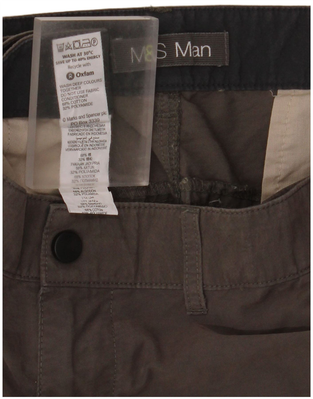 Marks & Spencer muške kargo kratke hlače W42 2XL sivi pamuk