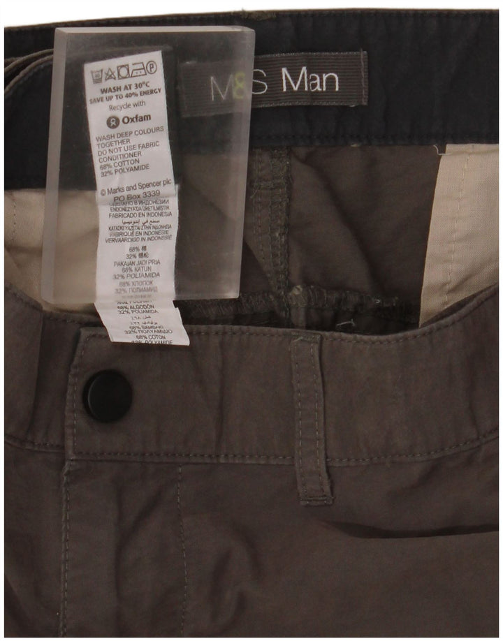 Marks & Spencer muške kargo kratke hlače W42 2XL sivi pamuk