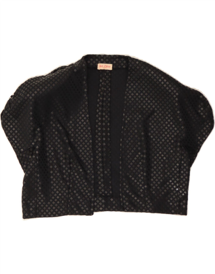 VINTAGE Womens 2 Piece Set UK 12 Medium Black Argyle/Diamond Vintage Vintage and Second-Hand Vintage from Messina Hembry 