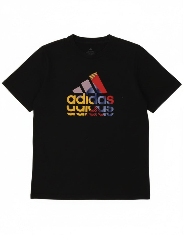 Adidas Boys Graphic T-Shirt Top 13-14 Years Black