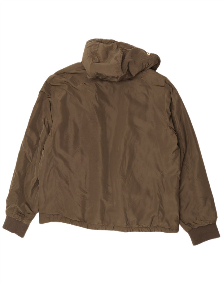 Zara muška bomber jakna s kapuljačom UK 44 2XL kaki poliester