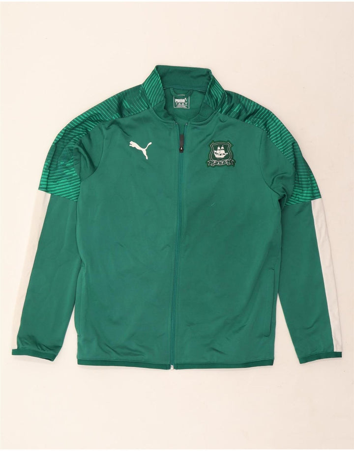 Puma muška gornja jakna trenirke Large Green Colourblock poliester