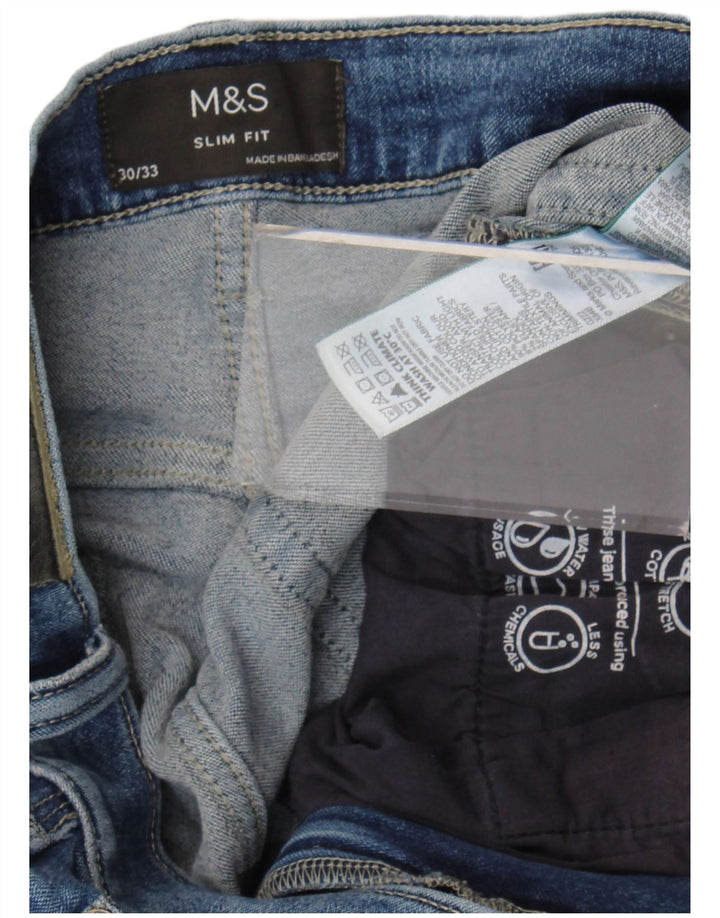 Marks & Spencer ženske uske traperice W30 L33 plavi pamuk