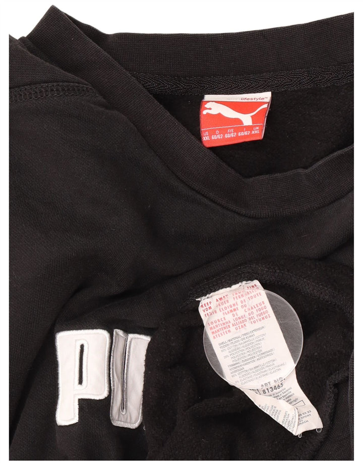 Puma muški džemper s grafičkim motivima 2XL crni pamuk