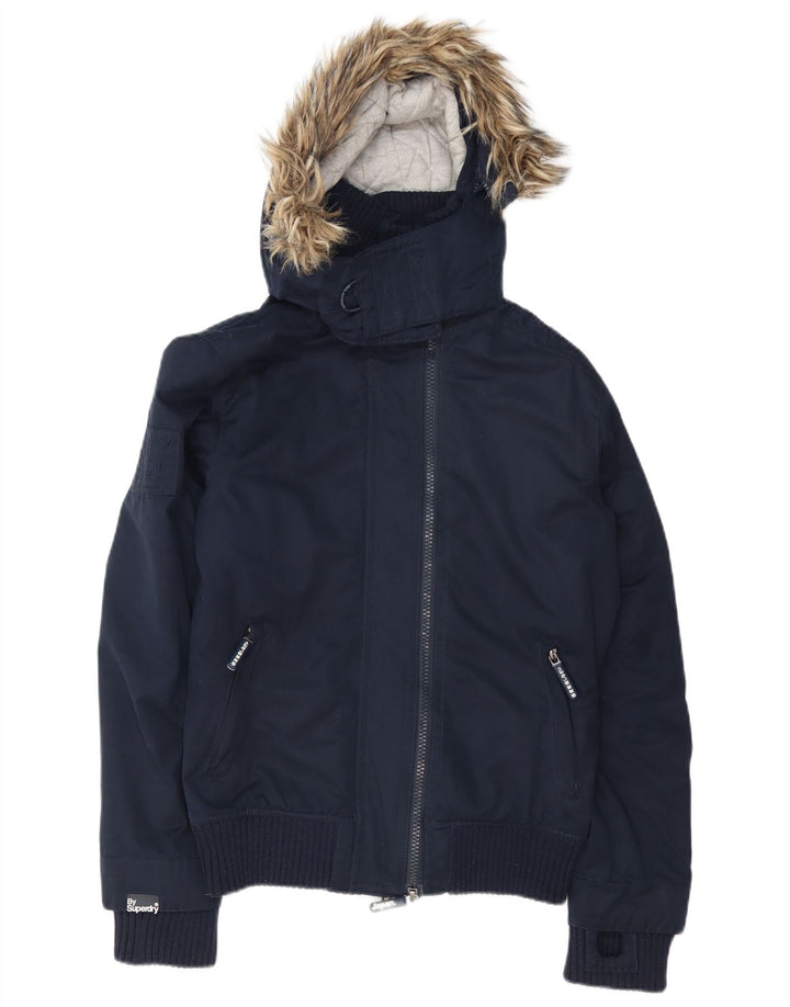 Superdry Mens The Windbomber bomber jakna s kapuljačom UK 38 srednje tamnoplava