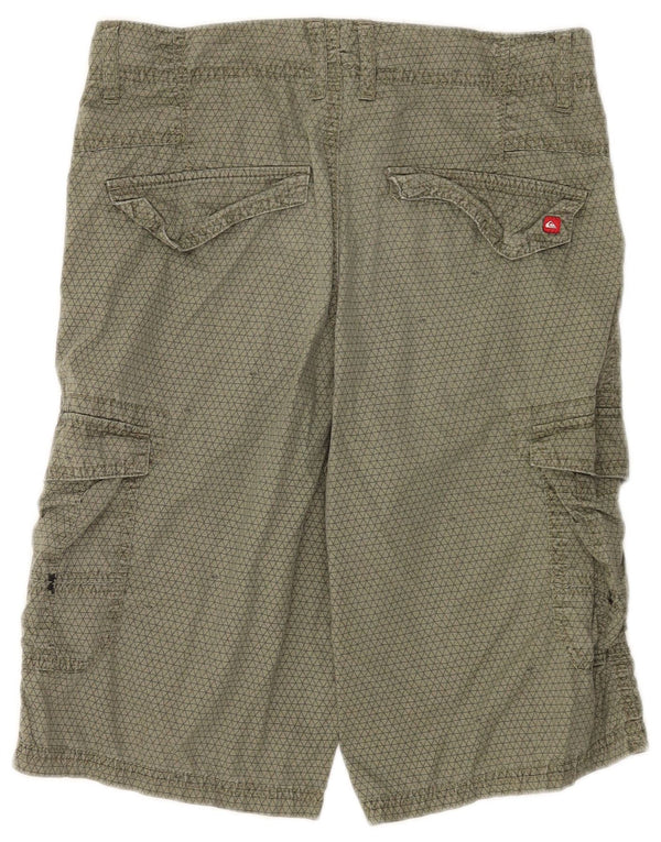 Quiksilver kratke hlače Cargo za dječake 13-14 godina W28 kaki geometrijski pamuk