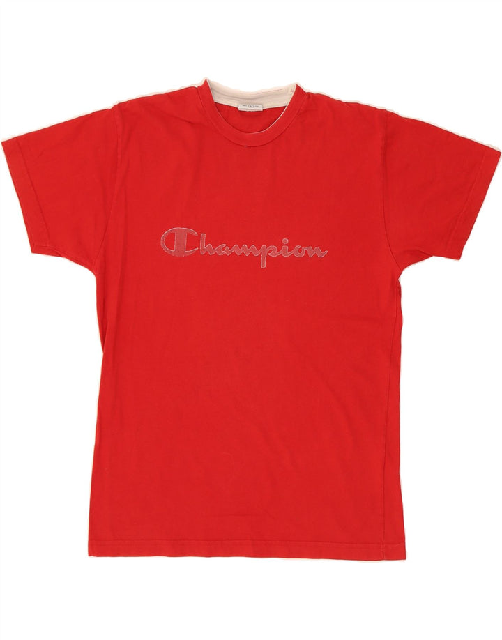 CHAMPION Mens Graphic T-Shirt Top Large Red Vintage Champion and Second-Hand Champion from Messina Hembry 