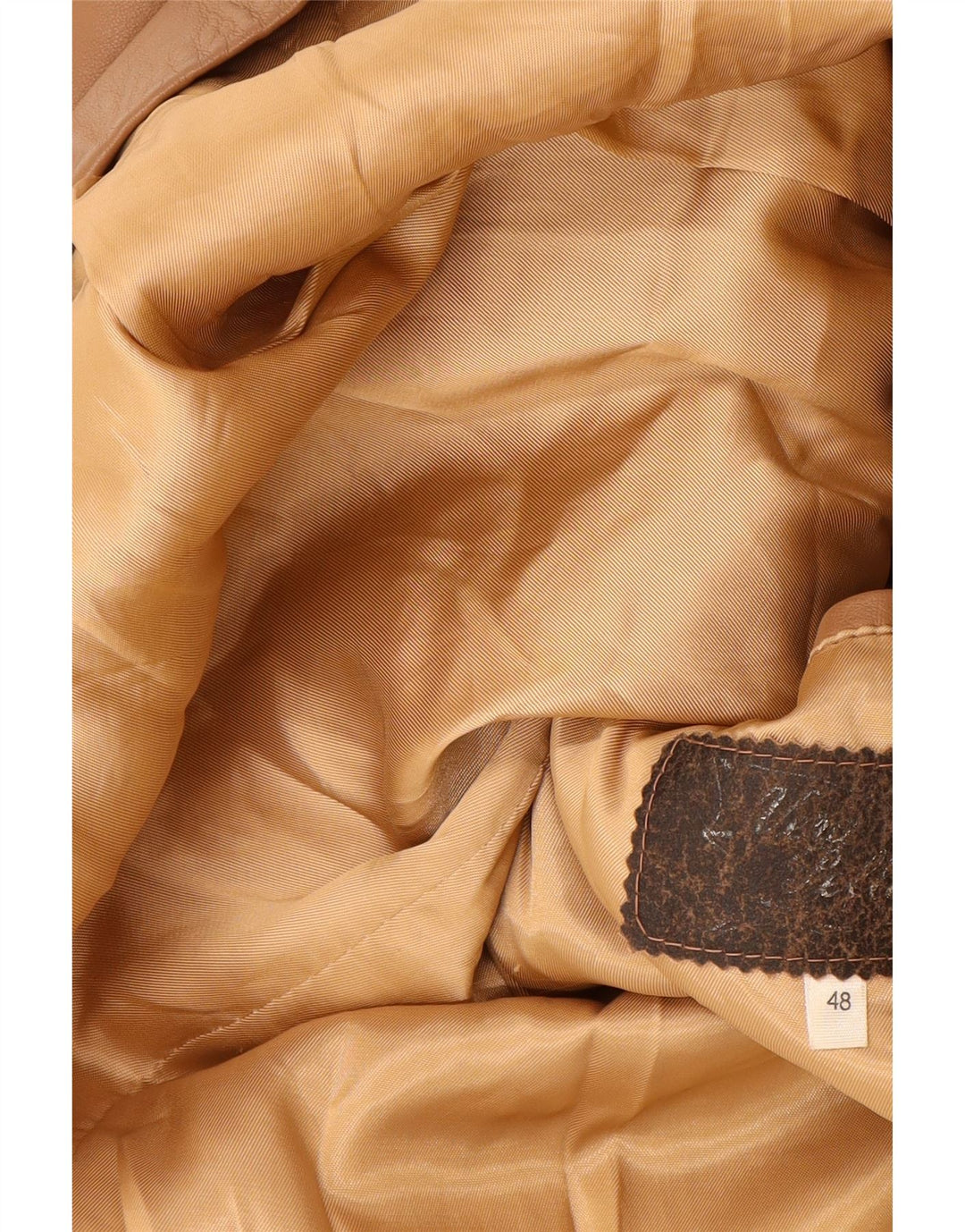 VINTAGE muška kožna jakna sa 2 gumba IT 48 srednje bež koža