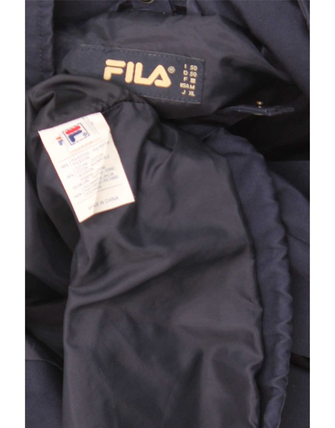 Fila muška pomoćna jakna IT 50 veliki tamnoplavi poliester