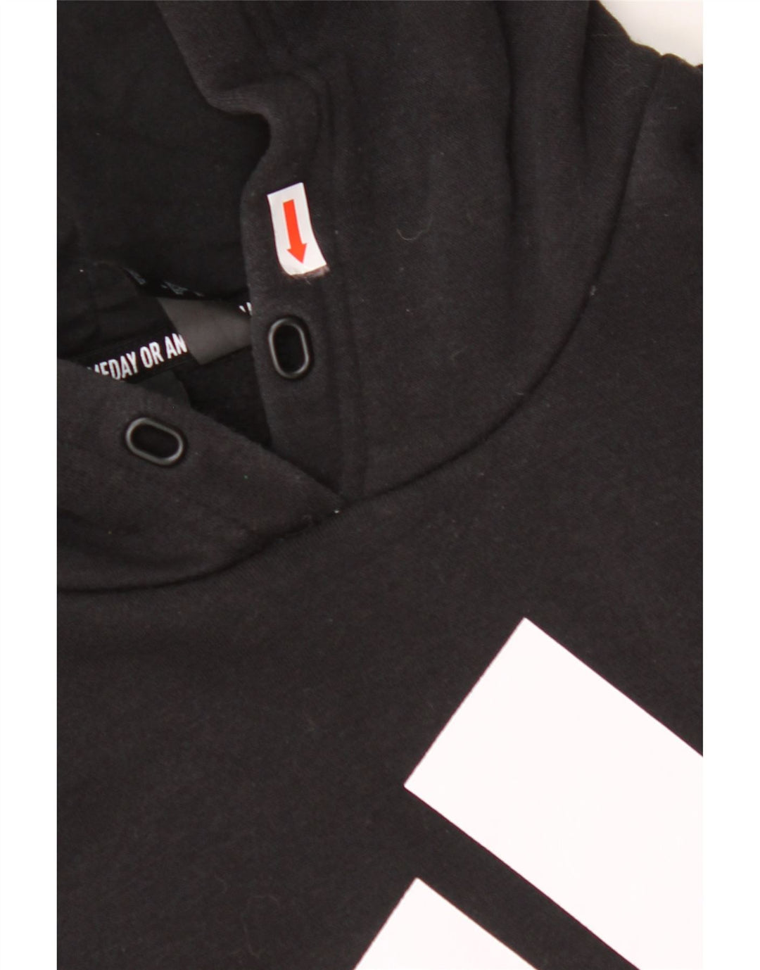 ADIDAS Ženska majica s kapuljačom s kapuljačom UK 24/26 2XL crni pamuk