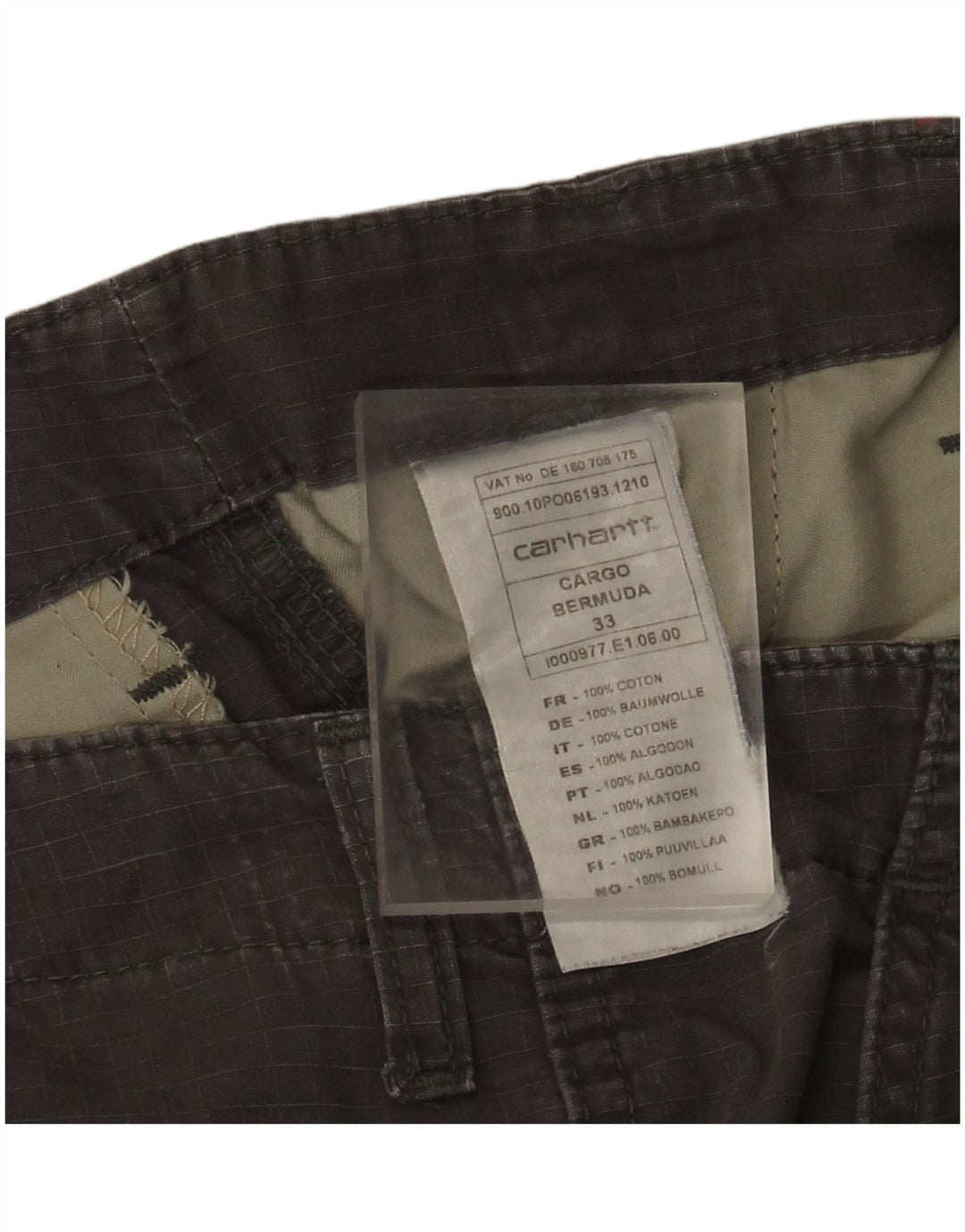 Carhartt muške kargo kratke hlače W33 srednje sivi pamuk