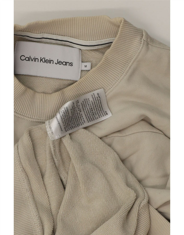 Calvin Klein Jeans muška trenirka s grafičkim motivima Srednje bijeli pamuk