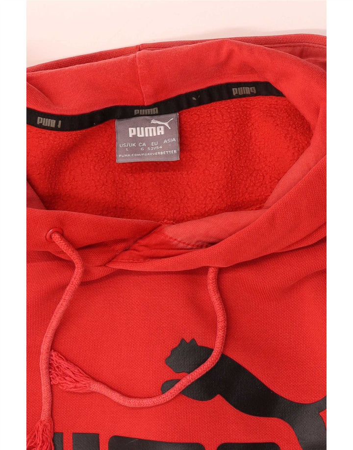 Puma muška majica s kapuljačom s kapuljačom, velika crvena