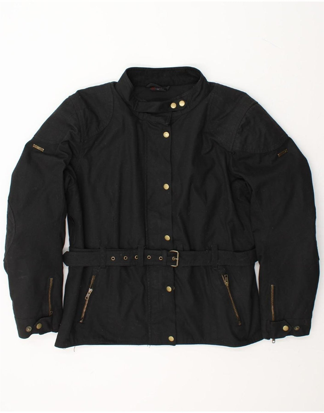 MODEKA Womens Racer Jacket IT 46 Large Black Cotton Vintage Modeka and Second-Hand Modeka from Messina Hembry 