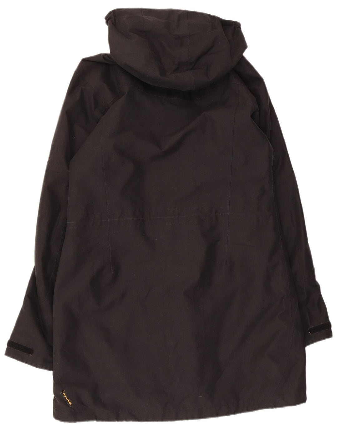 JACK WOLFSKIN Womens Hooded Windbreaker Coat UK 10 Small Black Polyester