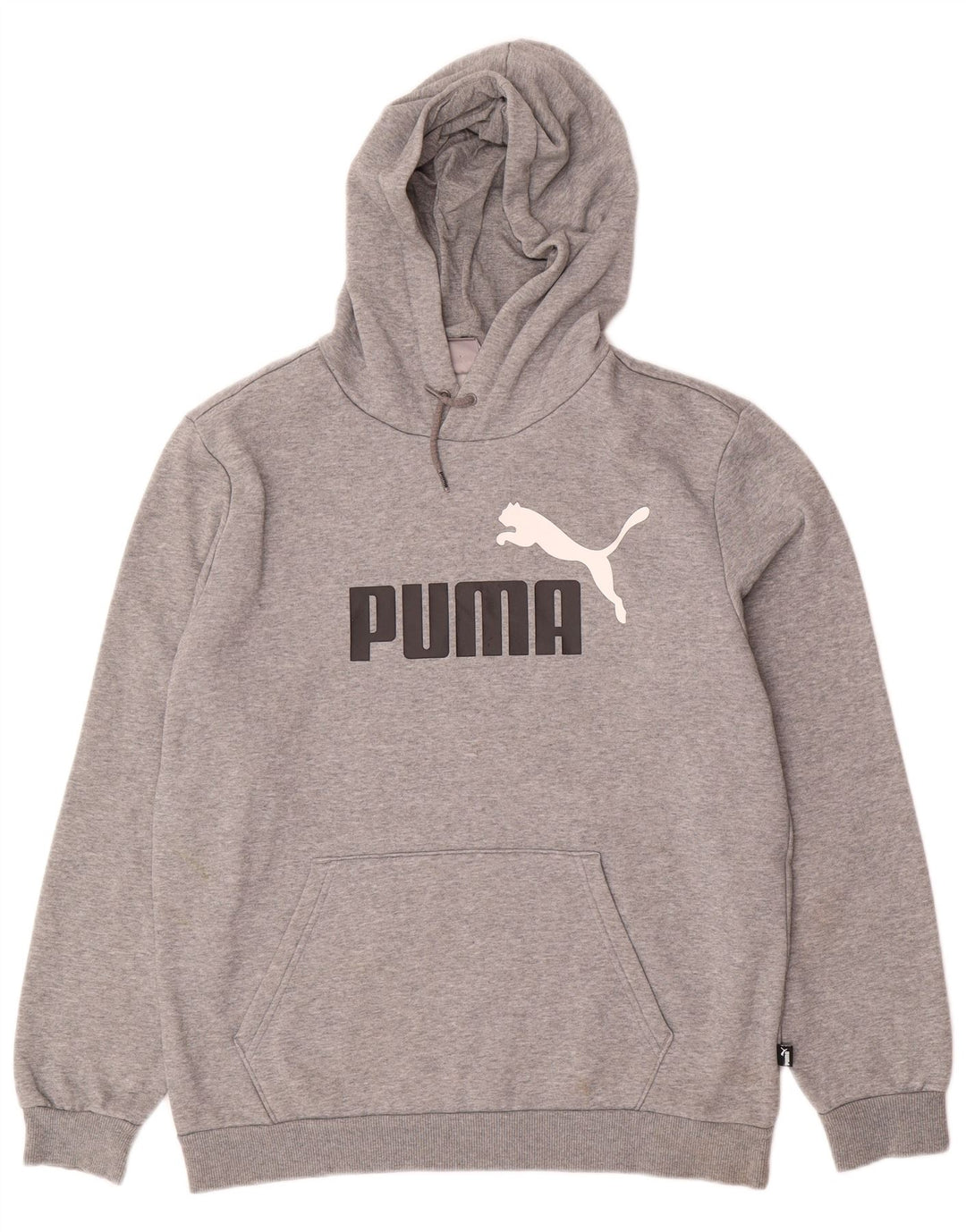 PUMA muška majica s kapuljačom s kapuljačom, srednje sivi pamuk