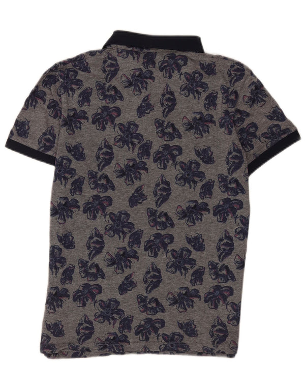 Ted Baker muška polo majica veličine 4 velika siva cvjetna pamuk