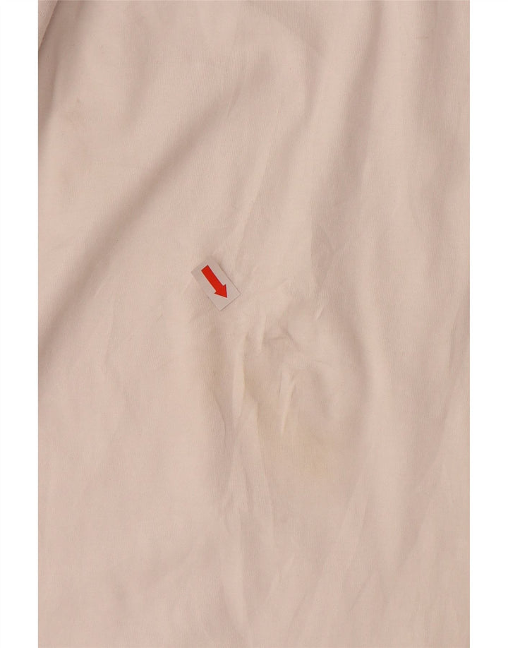 ADIDAS ženska majica kratkih rukava s dugim crtama UK 22 XL bijeli pamuk