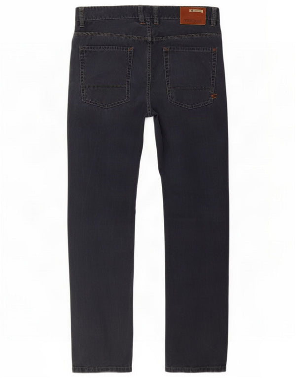 Hudson Mens Straight Jeans W34 L32 Navy Blue Cotton