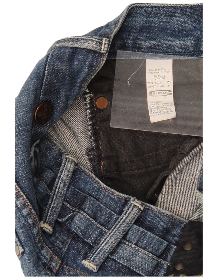 G-Star ženske uske traperice niskog struka W25 L34 plavi pamuk