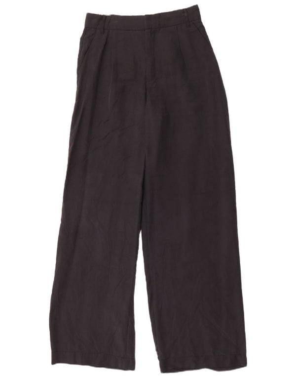 Zara ženske široke chino hlače XS W24 L32 crne