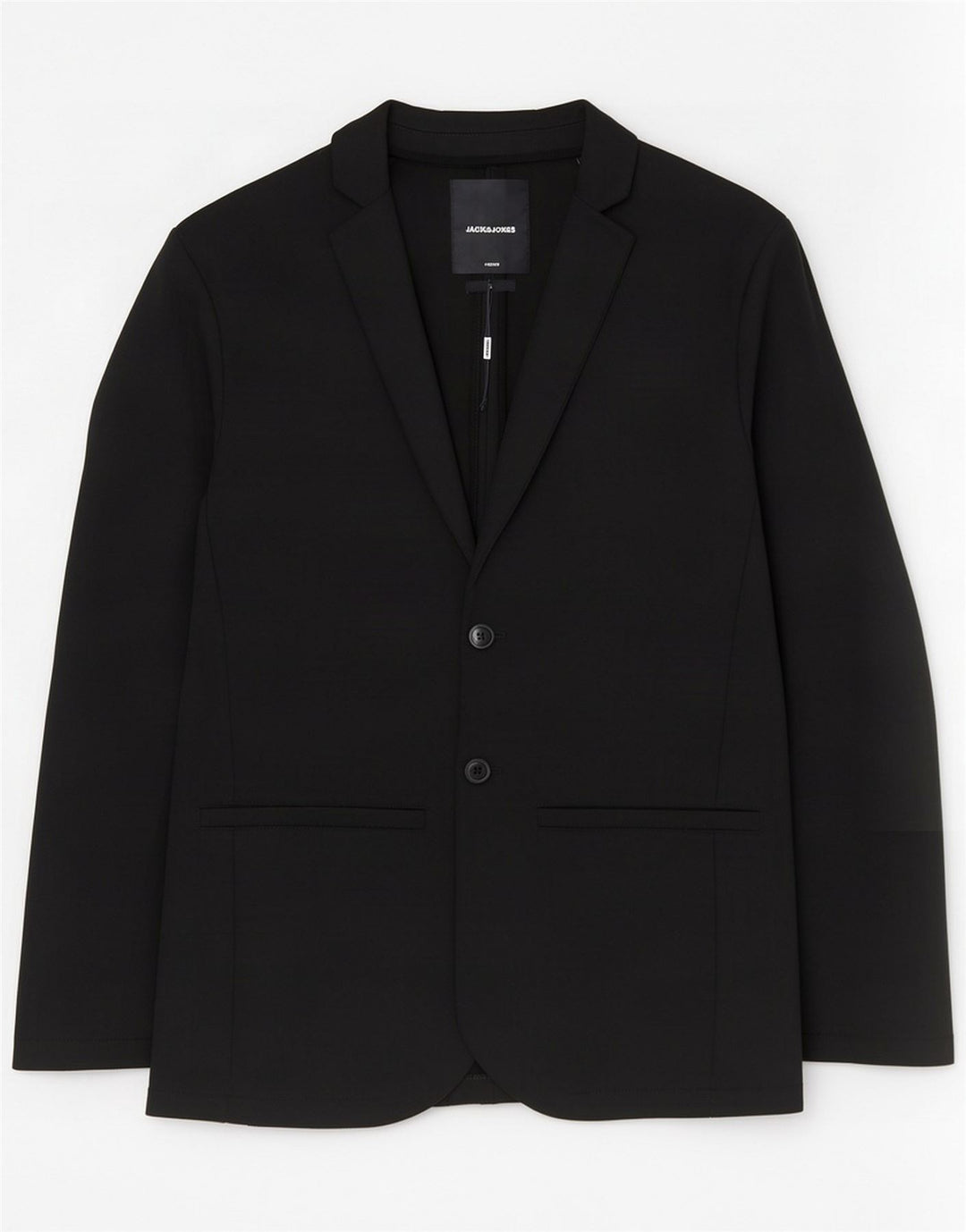 Jack & Jones Mens 2 Button Blazer Jacket UK 36 Small Black Polyester