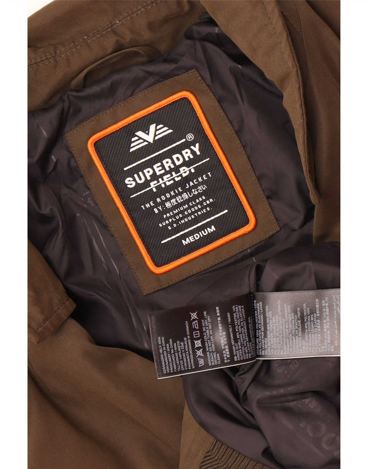 Superdry muška bomber jakna UK 38, srednji kaki poliester