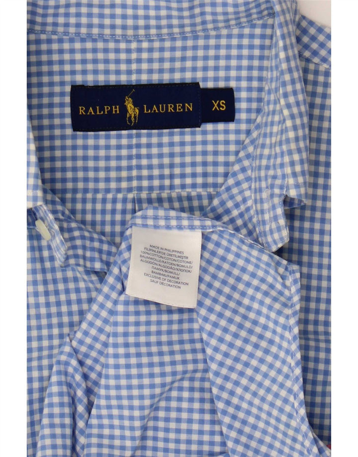 Ralph Lauren muška košulja XS plavi gingham pamuk