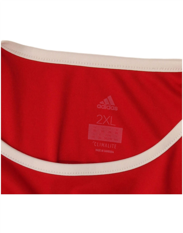 Adidas muška majica Climalite Top 2XL Red Colourblock