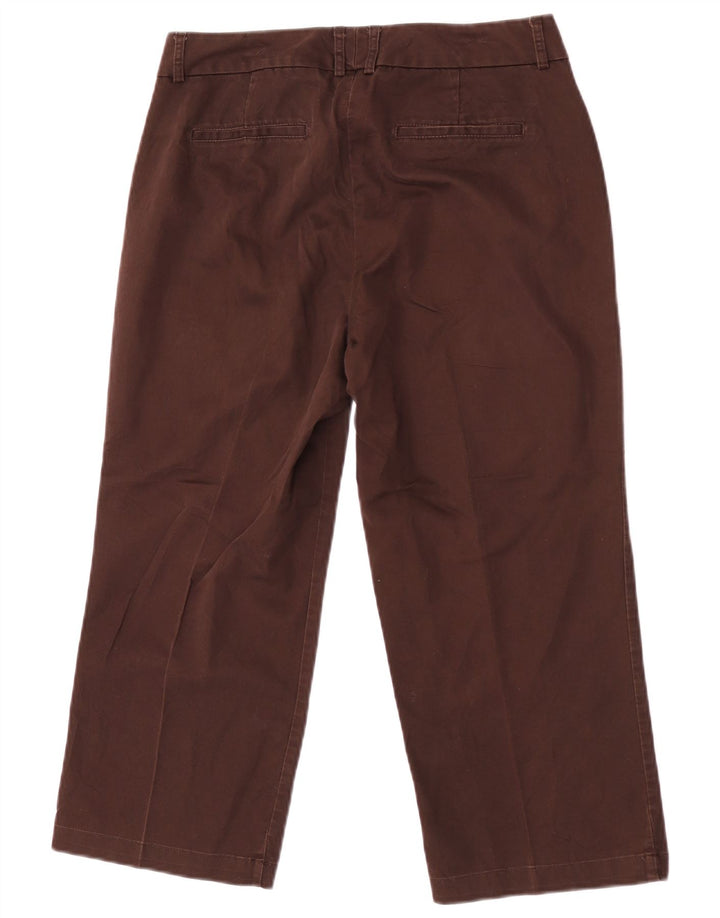 Dockers ženske kapri hlače srednjeg uspona s zavojima US 6 srednje veličine W30 L22 smeđe