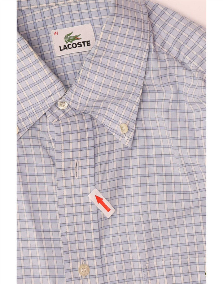 Lacoste muška košulja veličina 41 veliki plavi karirani pamuk