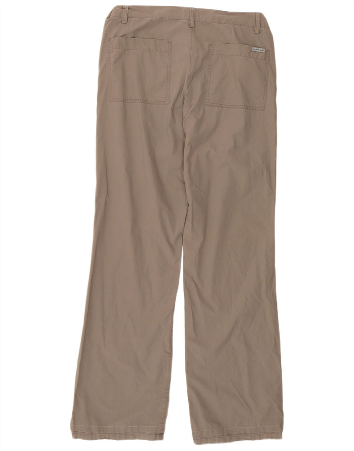 CALVIN KLEIN Ženske ravne chino hlače W30 L31 Sivi pamuk