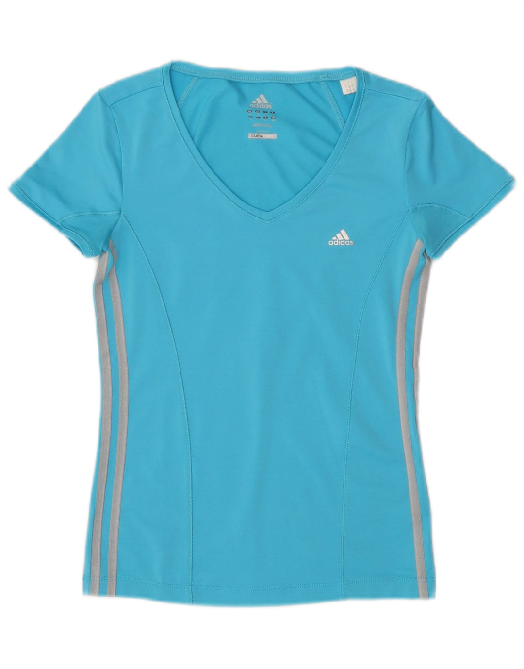 Adidas ženska Climacool majica kratkih rukava UK 10 Mali plavi poliester