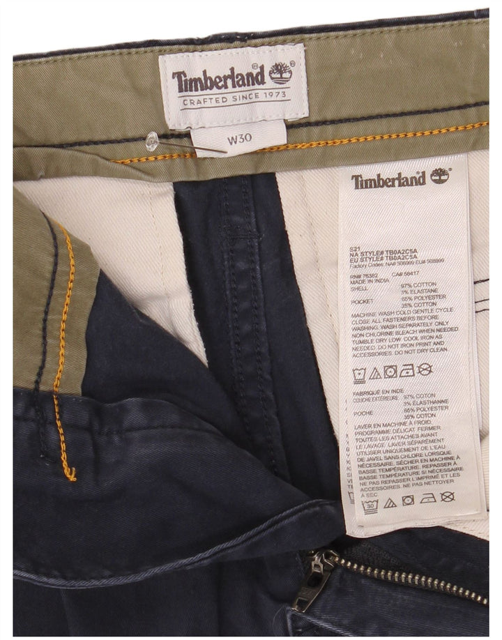 Timberland muške kargo kratke hlače W30 srednje tamnoplavi pamuk