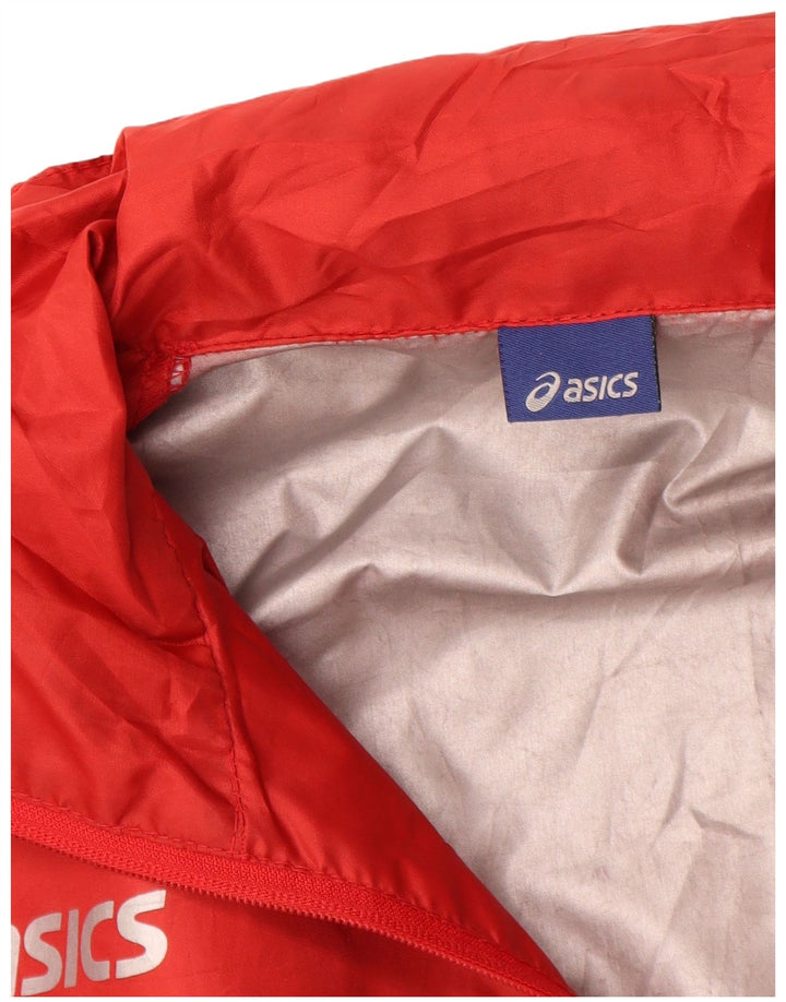 ASICS muška kišna jakna UK 36 mali crveni poliester