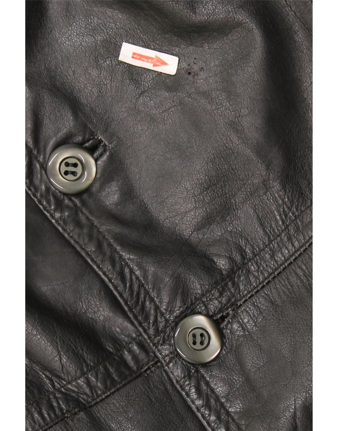 Vintage muški kožni kaput UK 40 veliki crni kožni