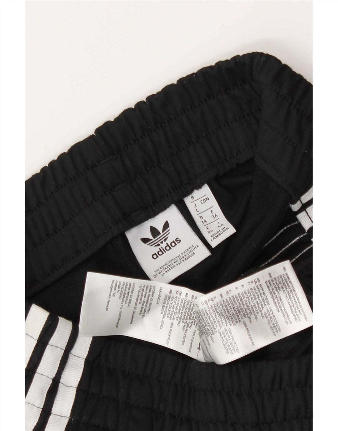 Adidas ženske sportske kratke hlače UK 8 male crne poliesterske