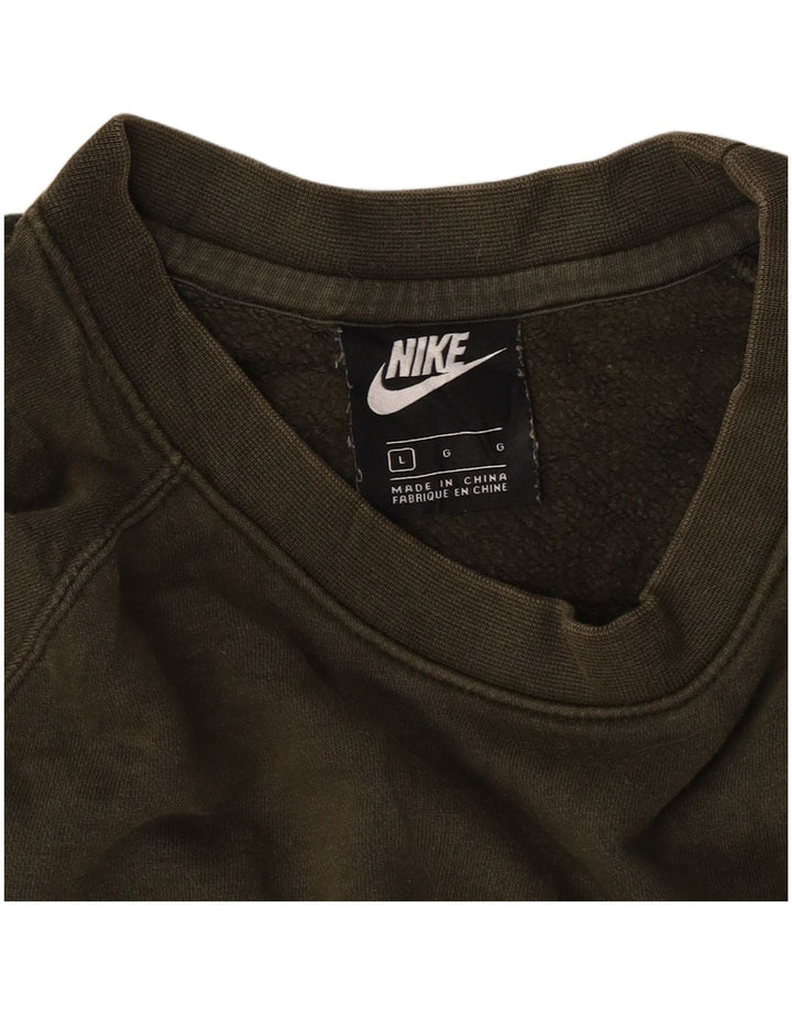 Nike muški džemper s grafičkim motivima, velika kaki boja