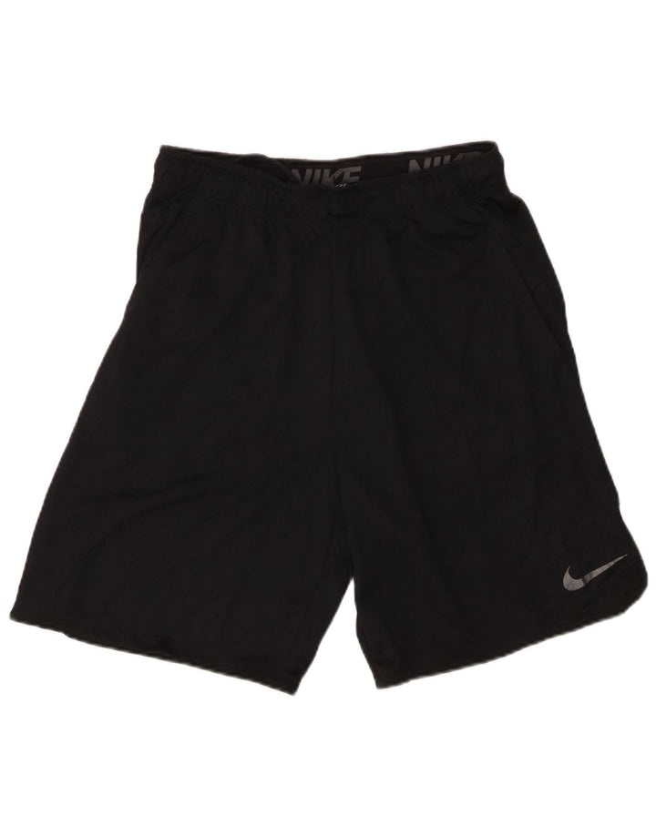 Nike muške Dri Fit sportske kratke hlače srednje crne boje od poliestera