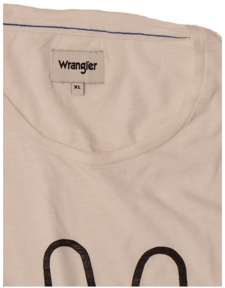 WRANGLER Muška majica s grafičkim motivima XL Bijela