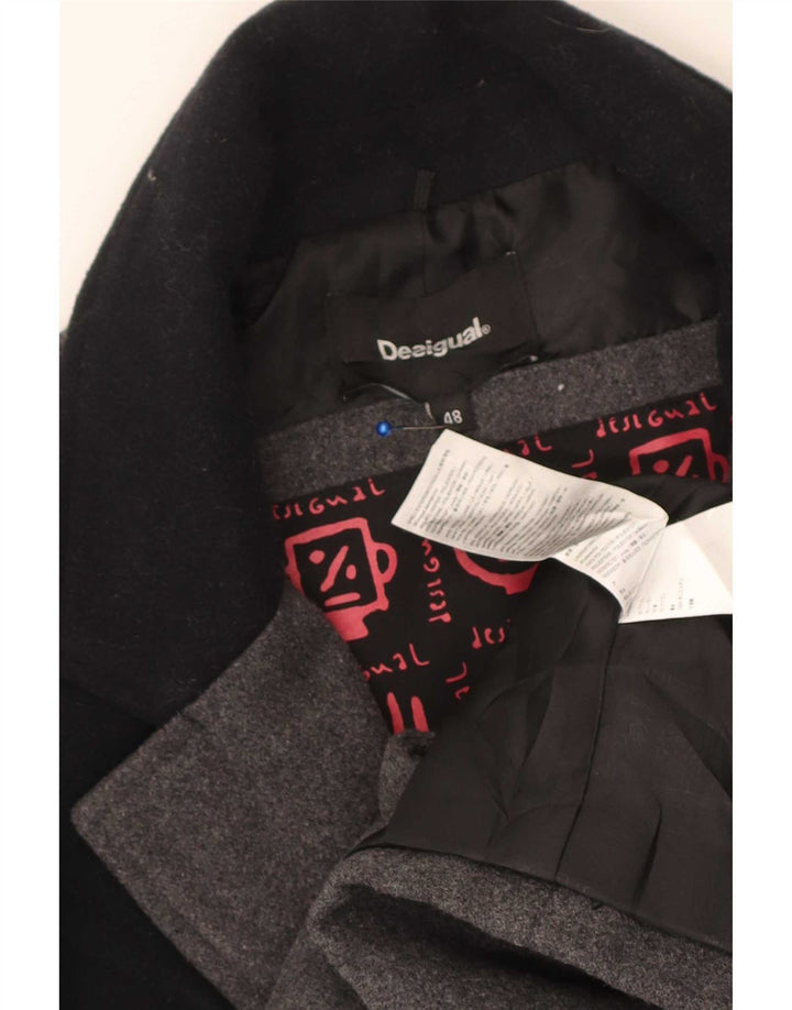 Desigual muški gornji kaput IT 48 poliester srednje sive boje