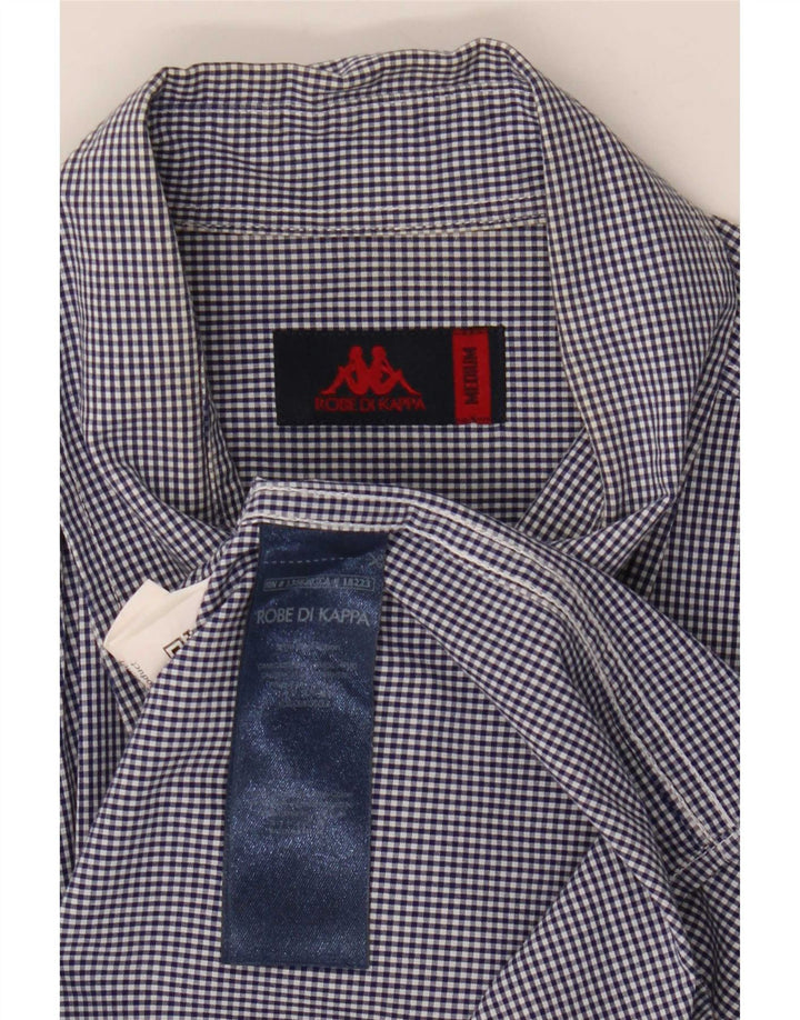 Kappa muška košulja srednje tamnoplave boje gingham pamuka