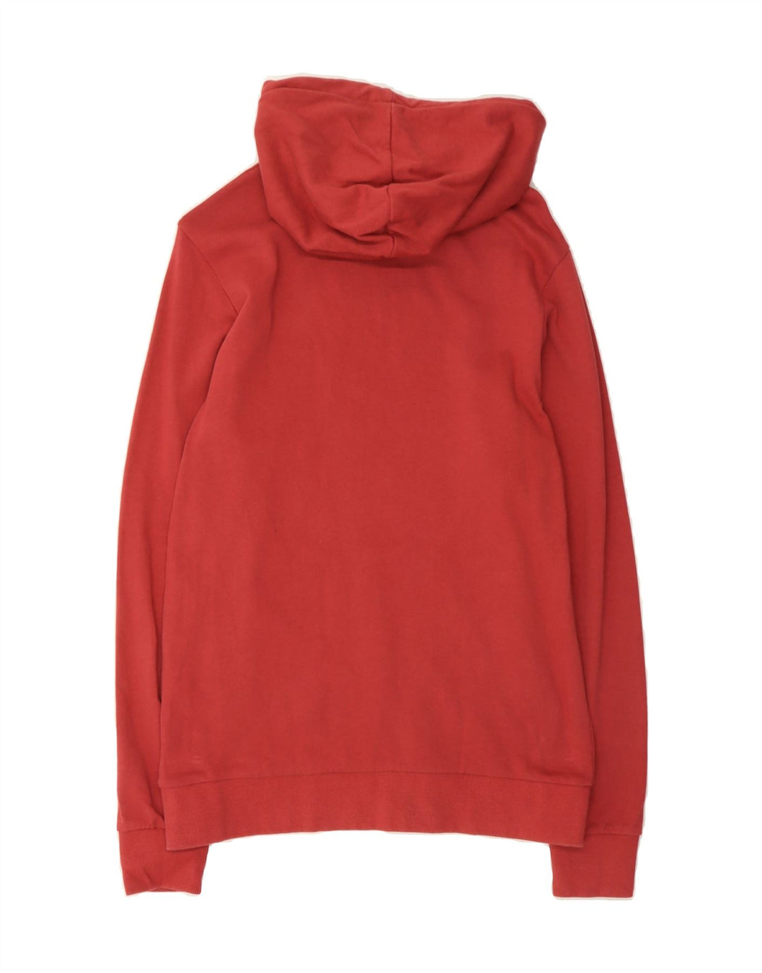JACK & JONES Mens Graphic Hoodie Jumper Medium Red Cotton Vintage Jack & Jones and Second-Hand Jack & Jones from Messina Hembry 