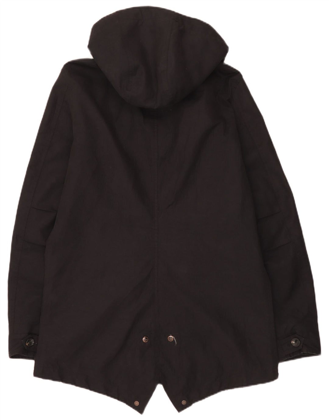Scotch & Soda muška parka jakna s kapuljačom UK 40 veliki crni poliester